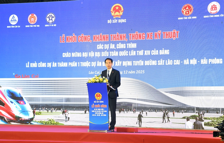 Khởi công đồng loạt 5 nhà ga trên tuyến đường sắt Lào Cai - Hà Nội - Hải Phòng- Ảnh 3. Khởi công đồng loạt 5 nhà ga trên tuyến đường sắt Lào Cai - Hà Nội - Hải Phòng- Ảnh 3.