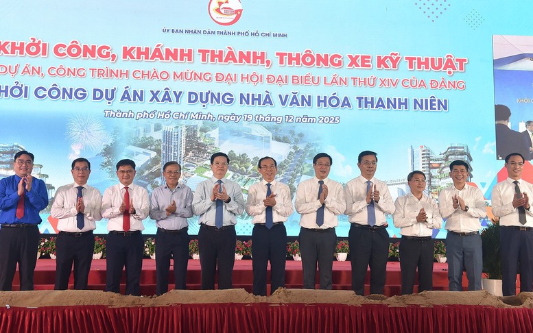 Phó Thủ tướng Mai Văn Chính dự Lễ khởi công Dự án Xây dựng Nhà Văn hóa Thanh niên TPHCM