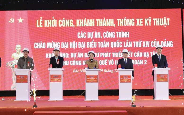 Phó Thủ tướng Phạm Thị Thanh Trà dự lễ khởi công Khu công nghiệp Quế Võ II – giai đoạn 2 tại Bắc Ninh