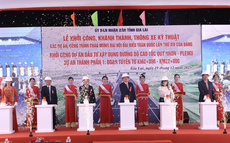 Phó Thủ tướng Hồ Quốc Dũng dự khởi công dự án xây dựng đường bộ cao tốc Quy Nhơn - Pleiku