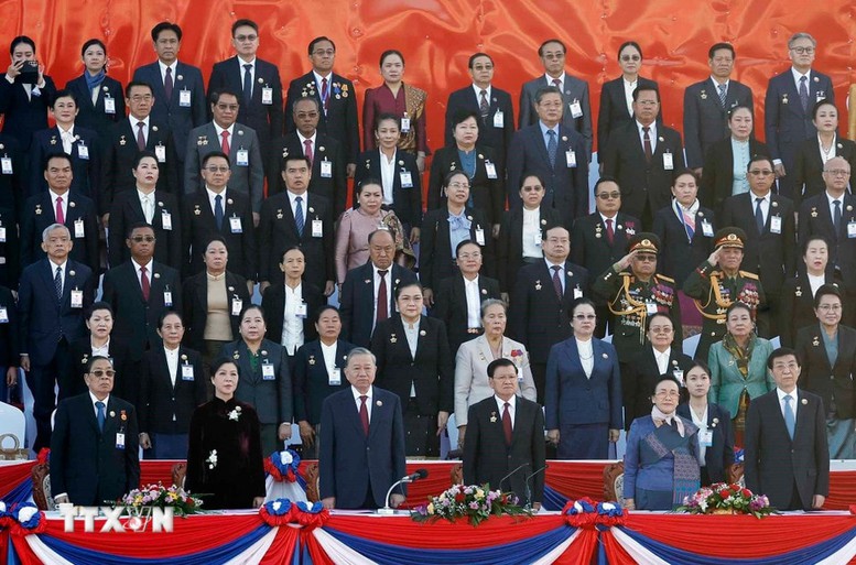 Tổng Bí thư Tô Lâm và Phu nhân dự Lễ kỷ niệm 50 năm Quốc khánh Lào- Ảnh 5.