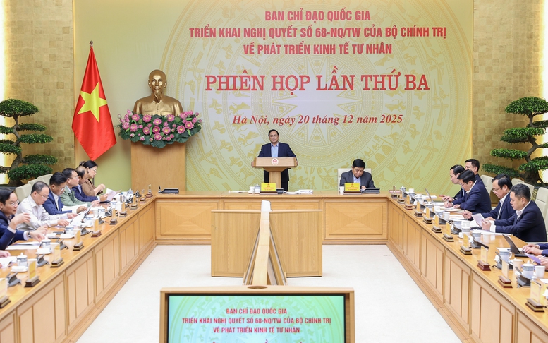 Thủ tướng chủ trì phiên họp lần thứ 3 Ban Chỉ đạo về phát triển kinh tế tư nhân