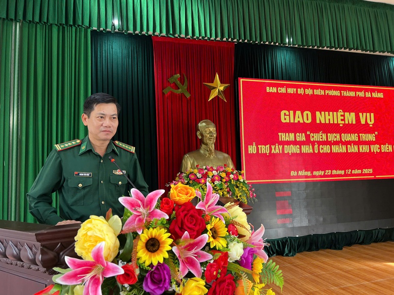 BĐBP Đà Nẵng xuất quân hỗ trợ xây dựng nhà ở cho nhân dân vùng biên giới- Ảnh 1.