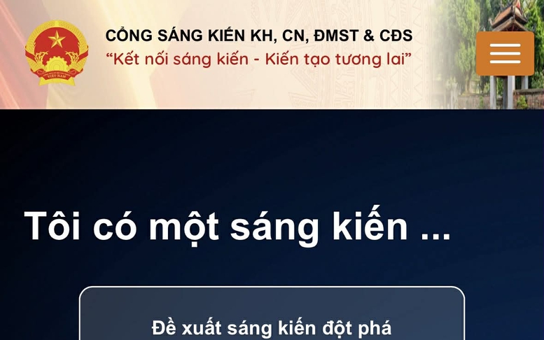 Tiếp nhận hơn 1.000 sáng kiến trên Cổng Sáng kiến KHCN và đổi mới sáng tạo