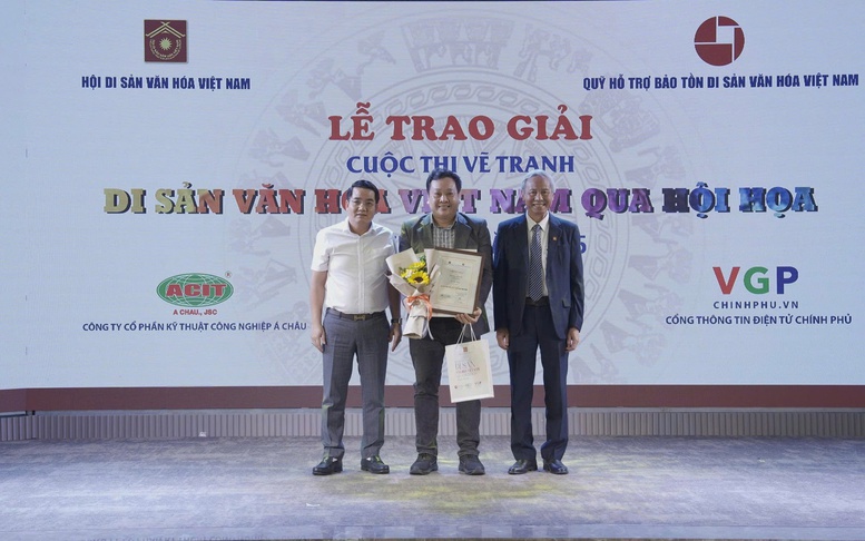 Trao giải cuộc thi vẽ tranh 'Di sản văn hóa Việt Nam qua hội họa' lần thứ II năm 2025