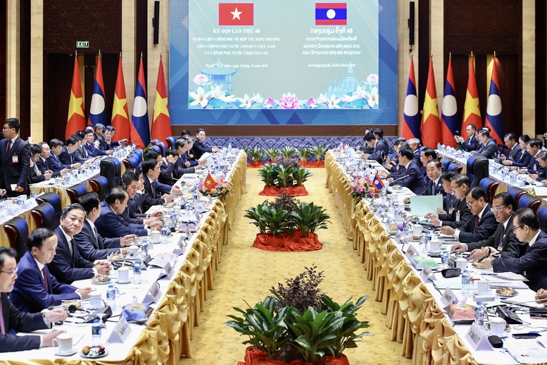 Kỳ họp 48 Uỷ ban Liên chính phủ Việt Nam – Lào: Hiện thực hoá quan hệ "gắn kết chiến lược"- Ảnh 5. Kỳ họp 48 Uỷ ban Liên chính phủ Việt Nam – Lào: Hiện thực hoá quan hệ "gắn kết chiến lược"- Ảnh 5.
