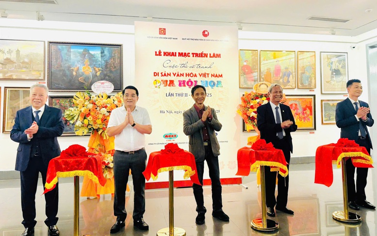 Khai mạc Triển lãm cuộc thi vẽ tranh 'Di sản văn hóa Việt Nam qua hội họa' lần thứ II năm 2025
