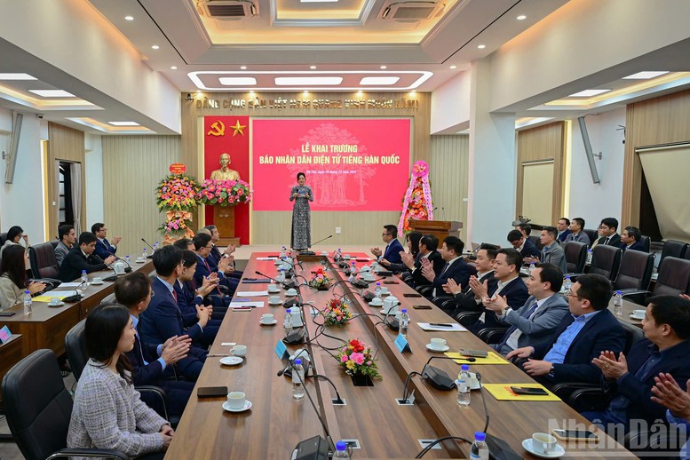 Chính thức khai trương Báo Nhân Dân điện tử tiếng Hàn Quốc- Ảnh 1.