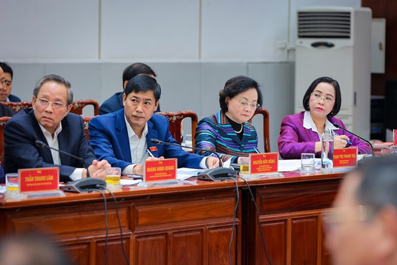 Đoàn Chủ tịch Ủy ban Trung ương MTTQ Việt Nam hiệp thương giới thiệu nhân sự ứng cử đại biểu Quốc hội khóa XVI- Ảnh 6.