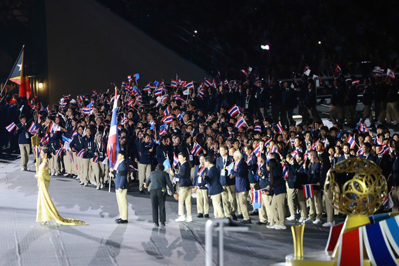 TOÀN CẢNH: Đặc sắc lễ khai mạc SEA Games 33- Ảnh 5. TOÀN CẢNH: Đặc sắc lễ khai mạc SEA Games 33- Ảnh 5.