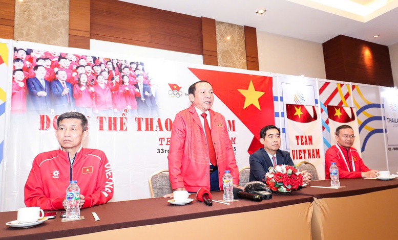 Trưởng đoàn Thể thao Việt Nam tại SEA Games 33: Các VĐV đã nỗ lực thi đấu tốt những ngày vừa qua- Ảnh 1. Trưởng đoàn Thể thao Việt Nam tại SEA Games 33: Các VĐV đã nỗ lực thi đấu tốt những ngày vừa qua- Ảnh 1.