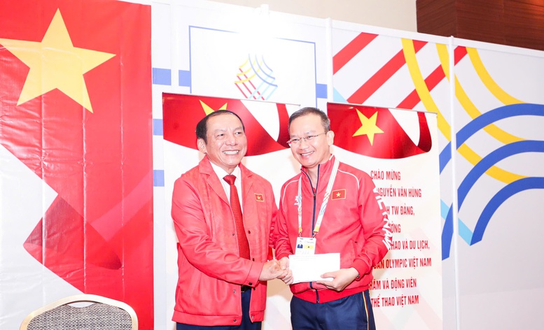 Trưởng đoàn Thể thao Việt Nam tại SEA Games 33: Các VĐV đã nỗ lực thi đấu tốt những ngày vừa qua- Ảnh 2. Trưởng đoàn Thể thao Việt Nam tại SEA Games 33: Các VĐV đã nỗ lực thi đấu tốt những ngày vừa qua- Ảnh 2.