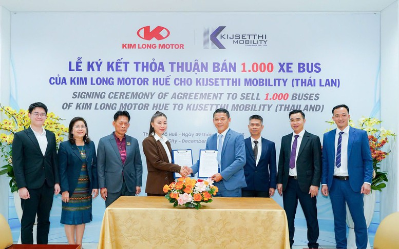 Xuất khẩu 1.000 xe bus thương hiệu KIM LONG sang Thái Lan