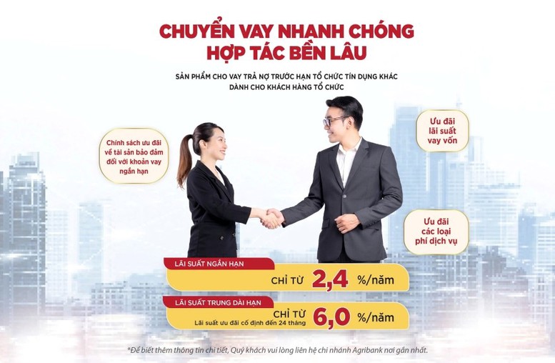 Agribank triển khai cho vay trả nợ trước hạn tổ chức tín dụng khác- Ảnh 1.