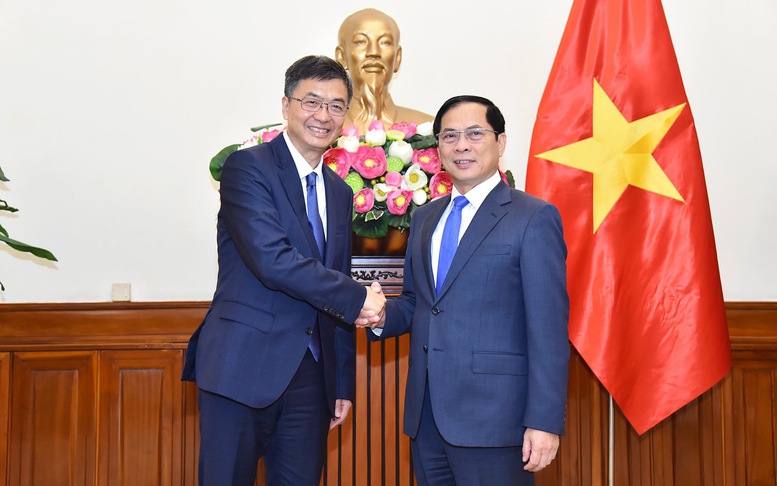 Phó Thủ tướng Chính phủ, Bộ trưởng Bộ Ngoại giao Bùi Thanh Sơn hội đàm với Bí thư Đảng ủy Khu tự trị dân tộc Choang Quảng Tây, Trung Quốc