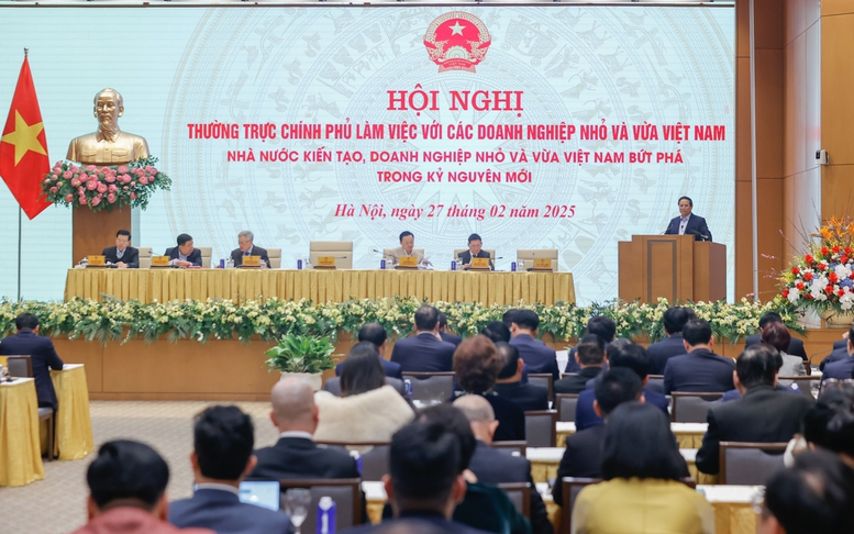 TỔNG THUẬT:  Hội nghị Thường trực Chính phủ làm việc với các doanh nghiệp nhỏ và vừa Việt Nam