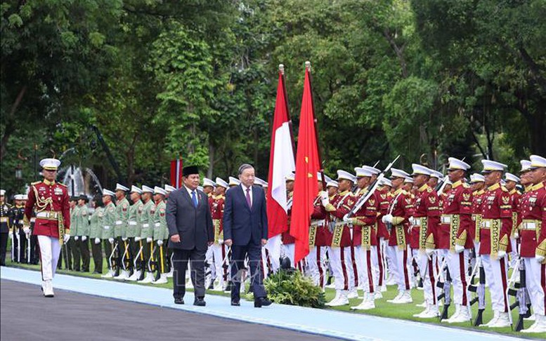 Lễ đón Tổng Bí thư Tô Lâm và Phu nhân thăm cấp nhà nước Cộng hòa Indonesia