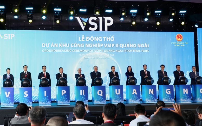 Khởi công Dự án đầu tư xây dựng và kinh doanh kết cấu hạ tầng Khu công nghiệp VSIP II Quảng Ngãi