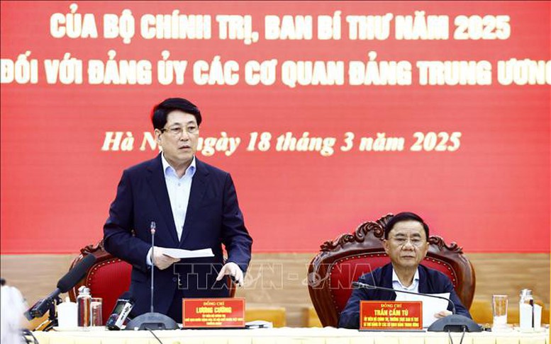 Chủ tịch nước chủ trì hội nghị thông qua dự thảo kết quả kiểm tra Đảng ủy các cơ quan Đảng Trung ương