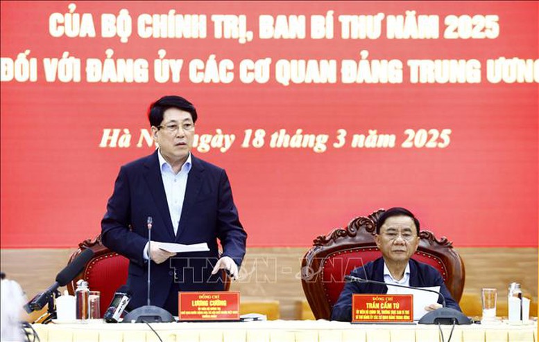 Chủ tịch nước chủ trì hội nghị thông qua dự thảo kết quả kiểm tra Đảng ủy các cơ quan Đảng Trung ương- Ảnh 2.