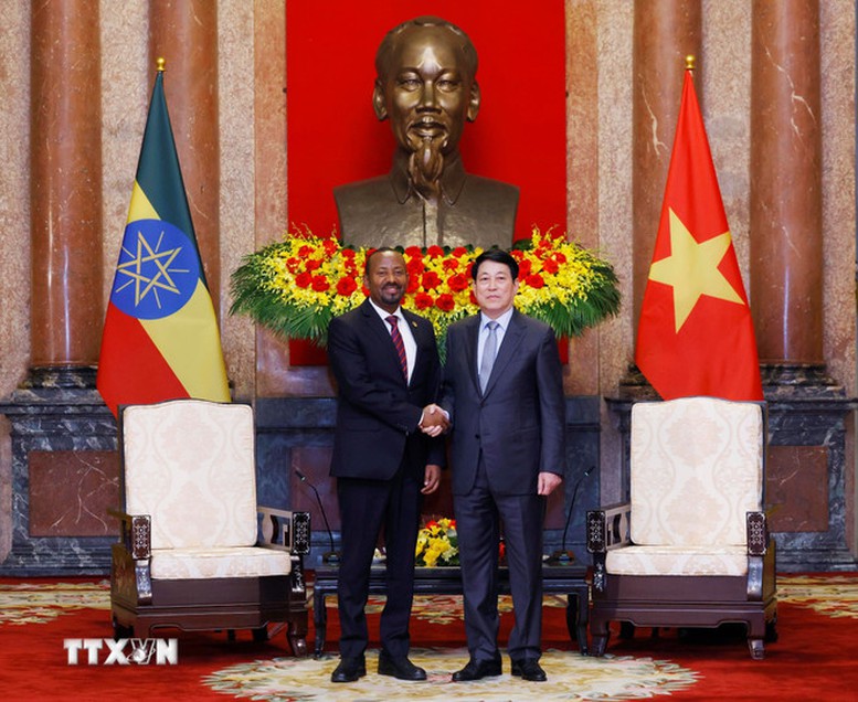Chủ tịch nước Lương Cường tiếp Thủ tướng Ethiopia- Ảnh 1.