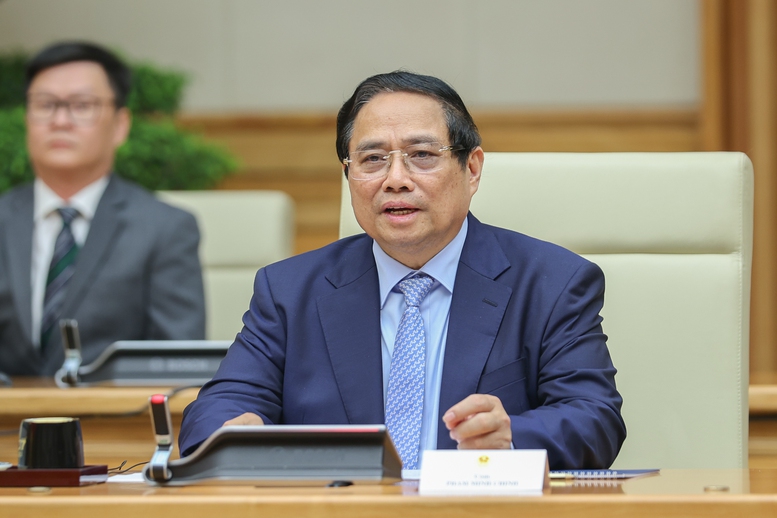 Thủ tướng Phạm Minh Chính gặp, làm việc với Thủ tướng Lào nhân dịp dự Hội nghị Thượng đỉnh P4G- Ảnh 3.
