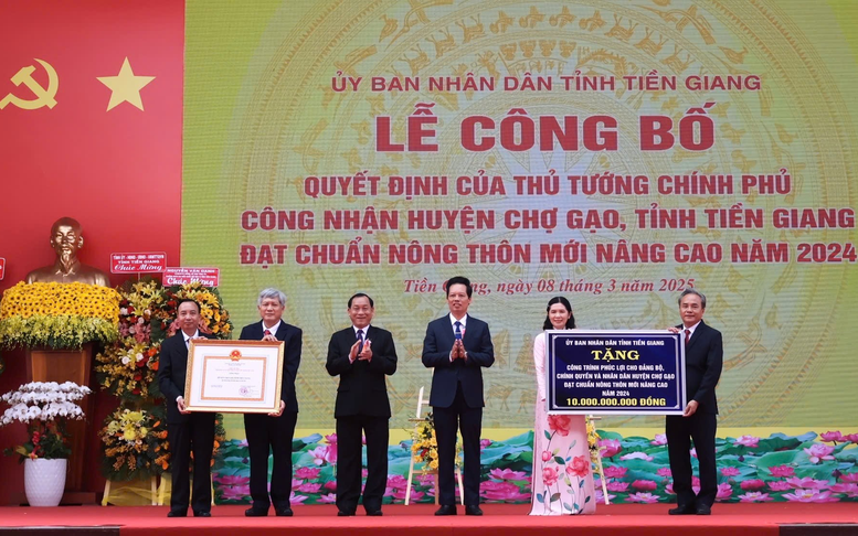 Tiền Giang hoàn thành xây dựng nông thôn mới năm 2024
