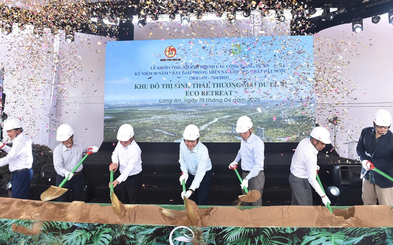 Phó Thủ tướng Mai Văn Chính dự Lễ khởi công Khu đô thị sinh thái, thương mại dịch vụ Eco Retreat, Long An