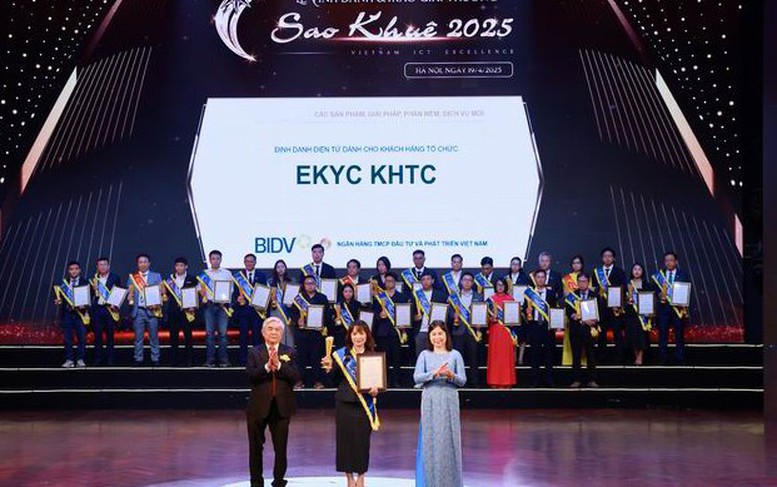 BIDV được vinh danh tại giải Sao Khuê 2025