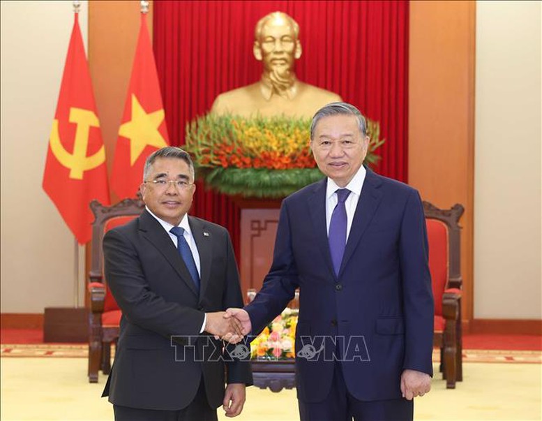 Tổng Bí thư Tô Lâm tiếp Đại sứ Philippines- Ảnh 1.