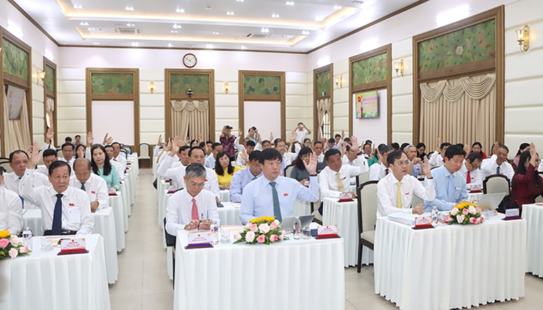 HĐND tỉnh Đồng Tháp thông qua nghị quyết về hợp nhất với tỉnh Tiền Giang- Ảnh 1.