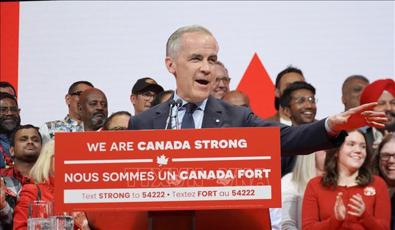 Điện mừng Đảng Tự do của Thủ tướng Canada Mark Joseph Carney giành chiến thắng- Ảnh 1.