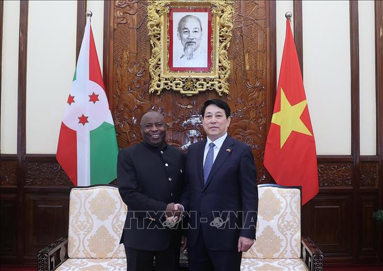 Chủ tịch nước Lương Cường hội đàm với Tổng thống Burundi Évariste Ndayishimiye- Ảnh 1.