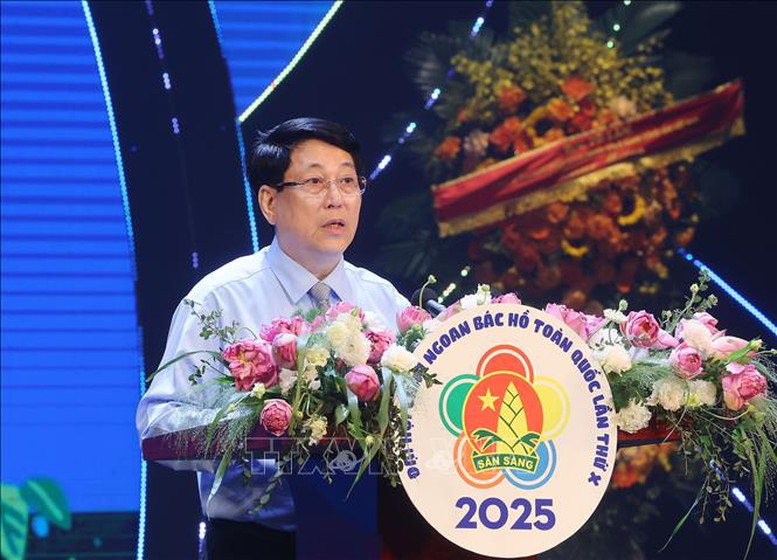 Chủ tịch nước Lương Cường dự Lễ tuyên dương Cháu ngoan Bác Hồ toàn quốc lần thứ X-năm 2025- Ảnh 2.
