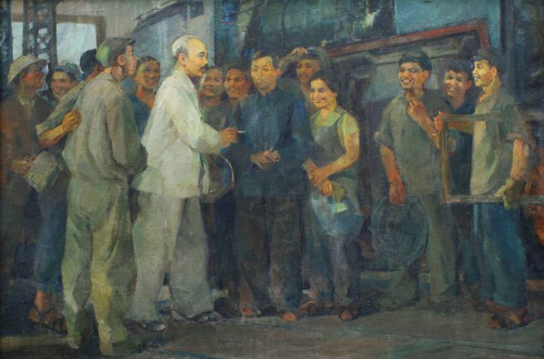 Khai mạc triển lãm chuyên đề 'Hồ Chí Minh trong nghệ thuật tạo hình'- Ảnh 3.