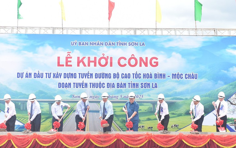 Khởi công Dự án đầu tư xây dựng tuyến đường bộ cao tốc Hòa Bình - Mộc Châu, đoạn tuyến thuộc địa bàn tỉnh Sơn La