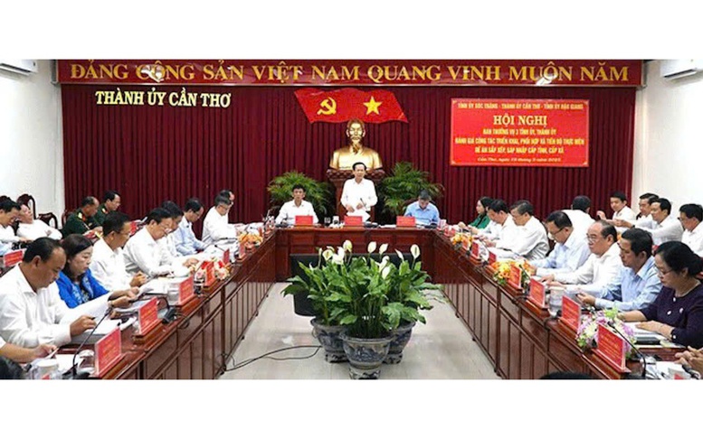 Ban Thường vụ TP. Cần Thơ, Hậu Giang và Sóc Trăng họp về sắp xếp, sáp nhập cấp tỉnh, cấp xã