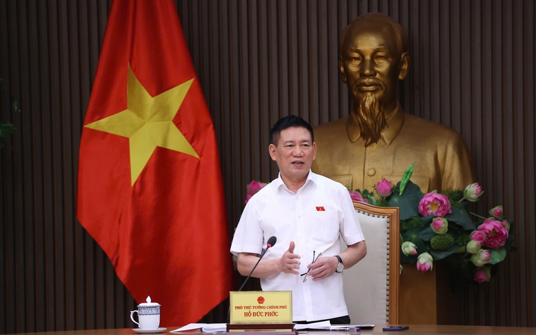 Phó Thủ tướng Hồ Đức Phớc chủ trì họp phân cấp, phân quyền gắn với phân định thẩm quyền trong lĩnh vực tài chính, ngân hàng