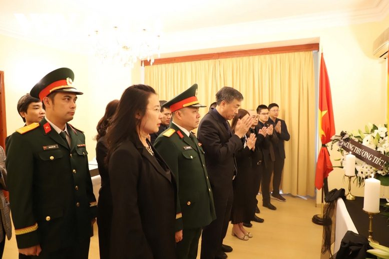 Đại sứ quán Việt Nam tại các nước tổ chức lễ viếng nguyên Chủ tịch nước Trần Đức Lương- Ảnh 12.