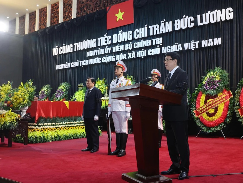 TỔ CHỨC TRỌNG THỂ LỄ TRUY ĐIỆU NGUYÊN CHỦ TỊCH NƯỚC TRẦN ĐỨC LƯƠNG- Ảnh 2.