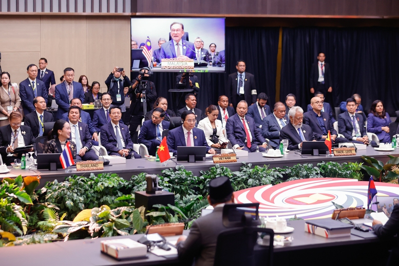 Thủ tướng Phạm Minh Chính bắt đầu các hoạt động tại Hội nghị Cấp cao ASEAN 46- Ảnh 5.