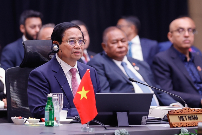 Thủ tướng Phạm Minh Chính bắt đầu các hoạt động tại Hội nghị Cấp cao ASEAN 46- Ảnh 7.