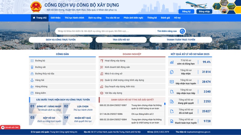 Bộ Xây dựng: 100% TTHC liên quan đến doanh nghiệp được thực hiện trực tuyến, thông suốt- Ảnh 1.