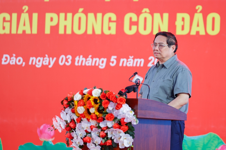 Hình ảnh 5 Thủ tướng Phạm Minh Chính phát biểu tại buổi gặp mặt, tri ân - Ảnh: VGP/Nhật Bắc