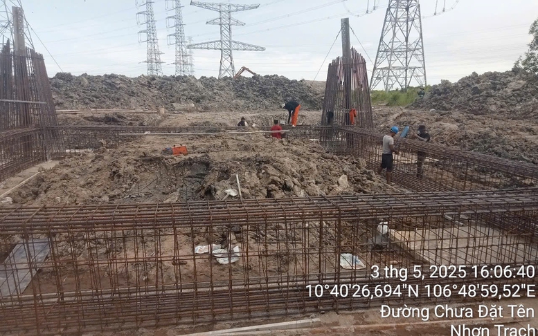 Thi công xuyên lễ đưa dự án đường dây 220kV NMĐ Nhơn Trạch 3 - rẽ Mỹ Xuân - Cát Lái&nbsp;về đích