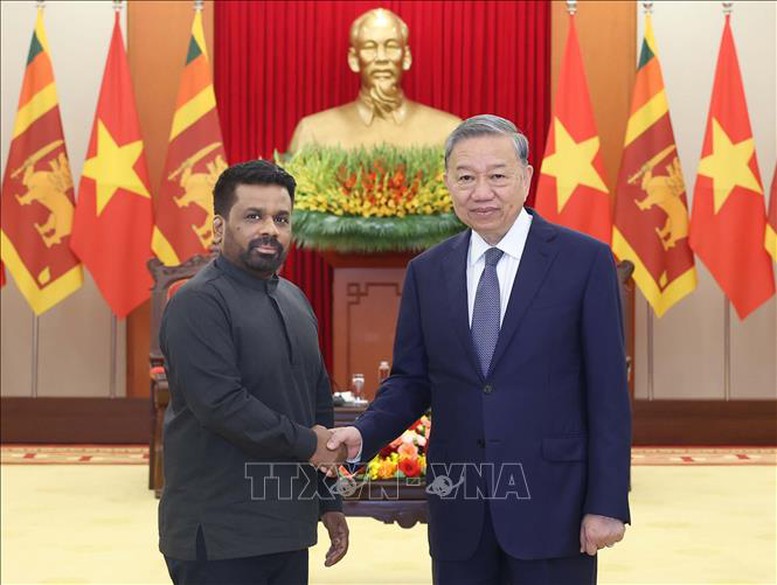Tổng Bí thư Tô Lâm tiếp Tổng thống Sri Lanka- Ảnh 1.