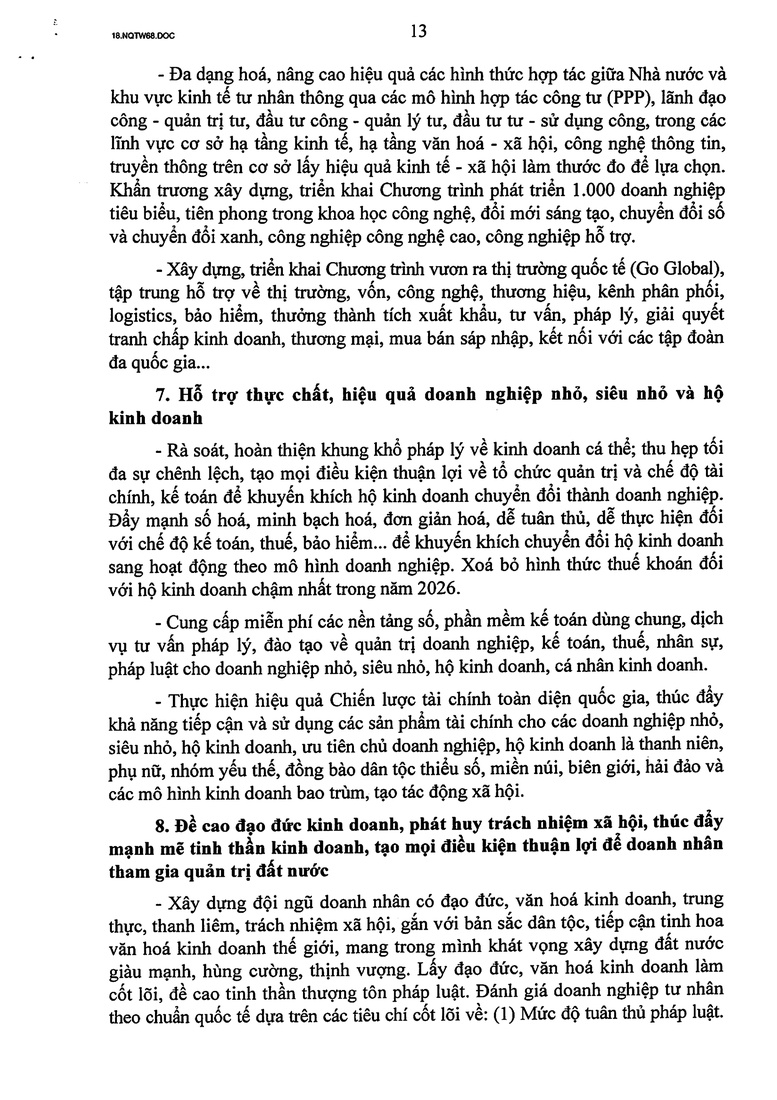 Toàn văn Nghị quyết số 68-NQ/TW về phát triển kinh tế tư nhân- Ảnh 13.