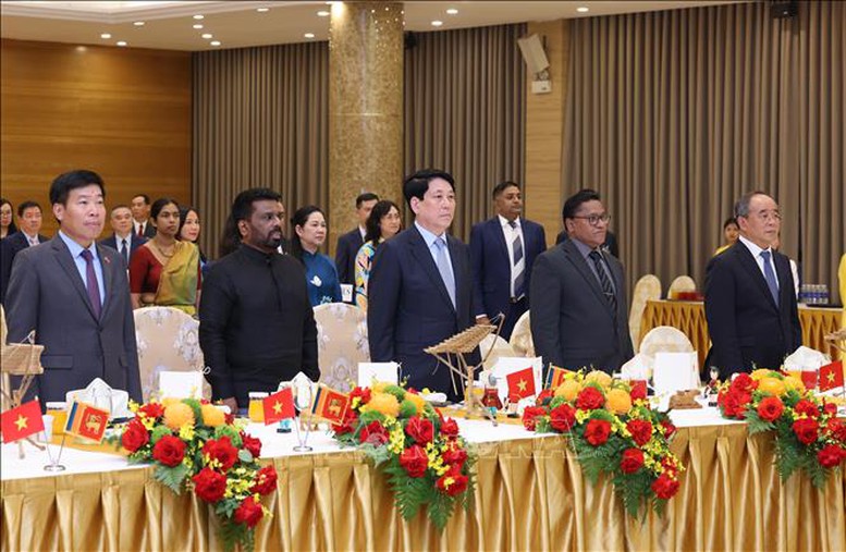 Chủ tịch nước Lương Cường chủ trì chiêu đãi cấp Nhà nước Tổng thống Sri Lanka- Ảnh 5.