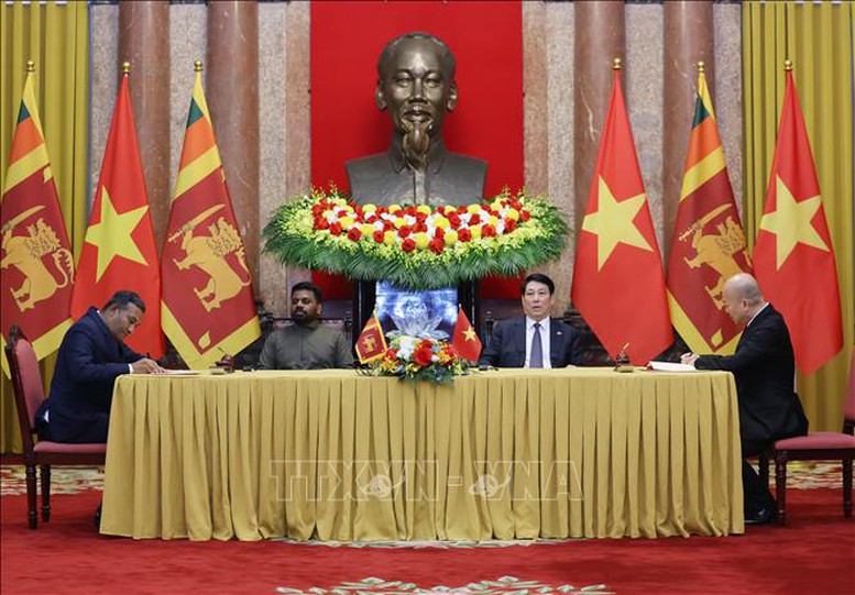 Chủ tịch nước Lương Cường hội đàm với Tổng thống Sri Lanka- Ảnh 3.