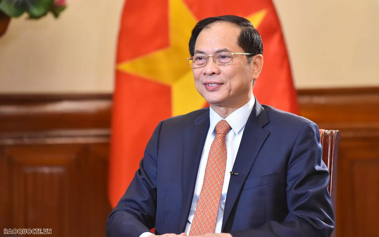 Phó Thủ tướng, Bộ trưởng Ngoại giao Bùi Thanh Sơn trả lời phỏng vấn báo chí Kazakhstan